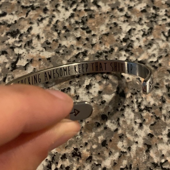 Joycuff Motivational Mantra Cuff Bracelet - Picture 7 of 8